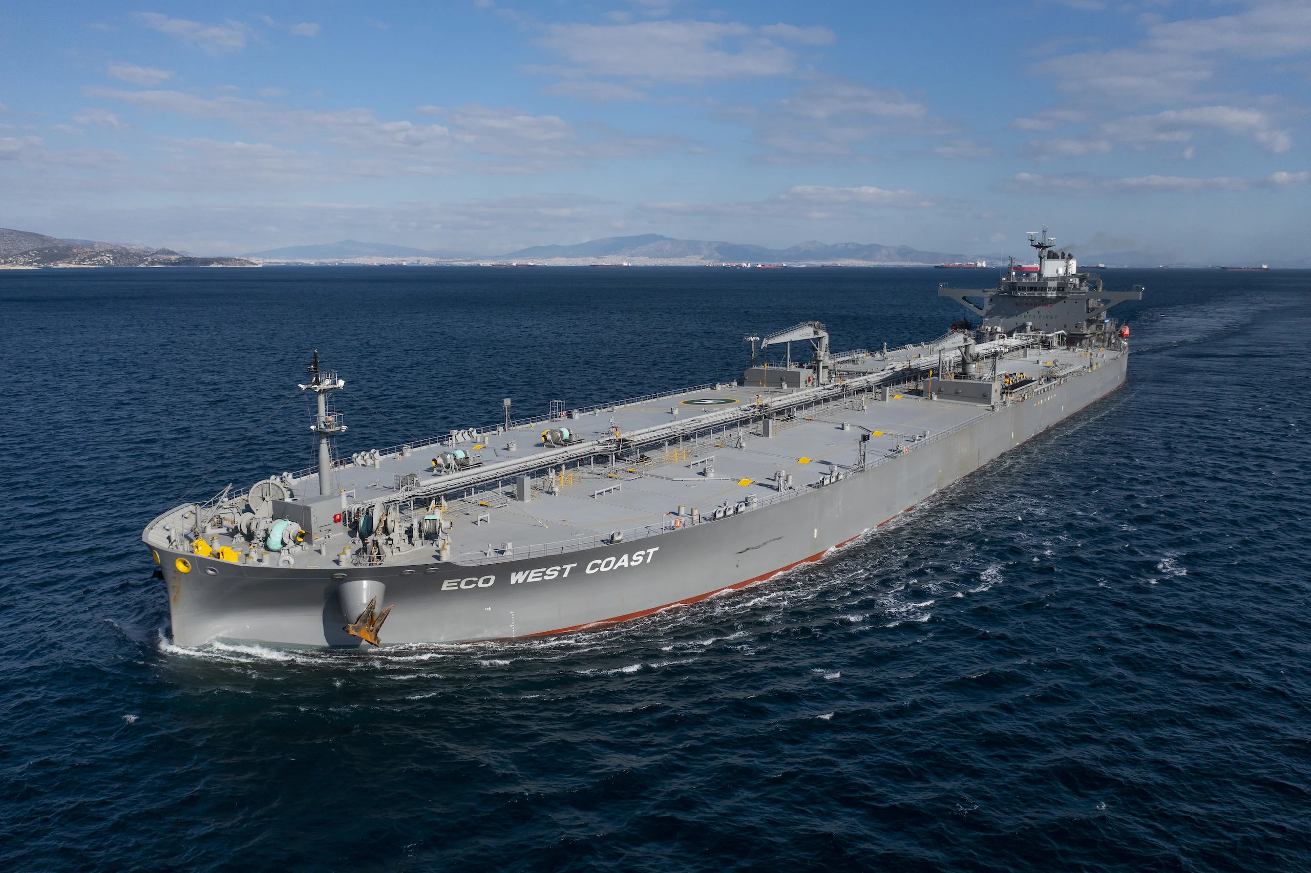 Tanker and open sea from the Central Group maritime portfolio